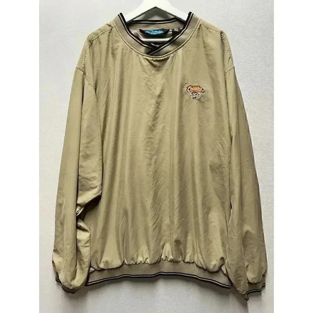 Vintage Tri Mountain Jacket Men’s 2XLT Golf Pullover Cheetos Windbreak Outdoors